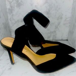 Antonio Melani Stelena Suede Ankle Strap Pumps Shoes size 5.5